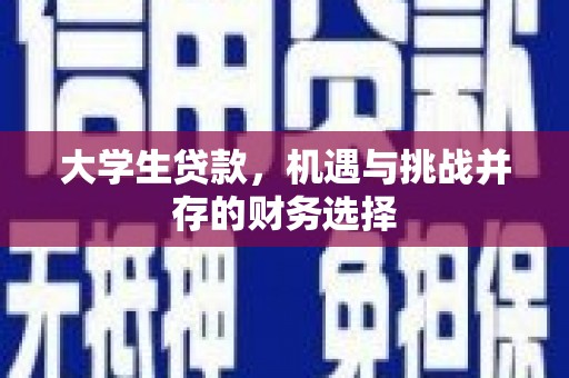 罗山大学生贷款，机遇与挑战并存的财务选择