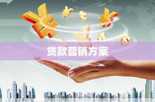 罗山贷款营销方案