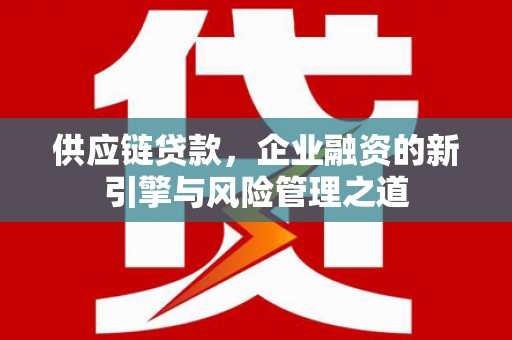 罗山供应链贷款，企业融资的新引擎与风险管理之道