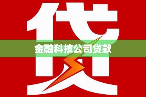 罗山金融科技公司贷款
