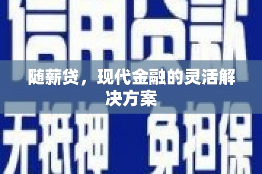 罗山随薪贷，现代金融的灵活解决方案