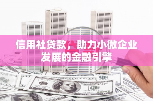 罗山信用社贷款，助力小微企业发展的金融引擎