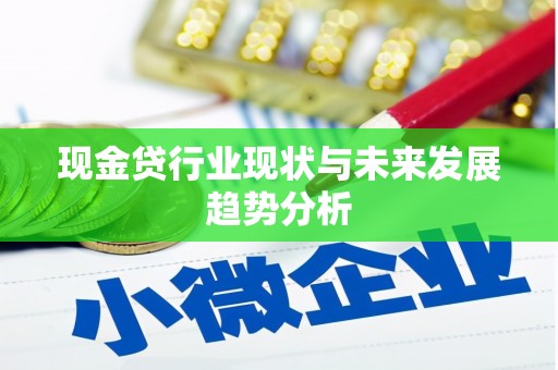 罗山现金贷行业现状与未来发展趋势分析