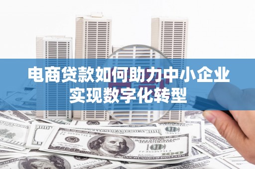 罗山电商贷款如何助力中小企业实现数字化转型