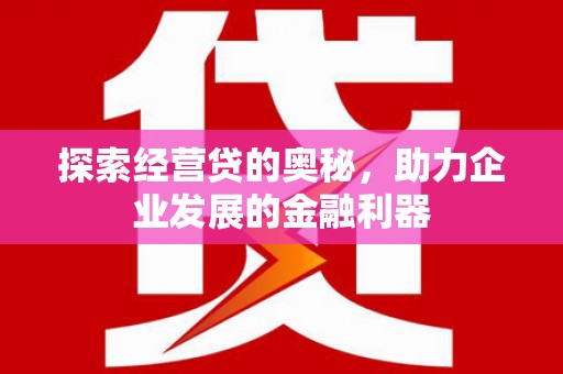 罗山探索经营贷的奥秘，助力企业发展的金融利器