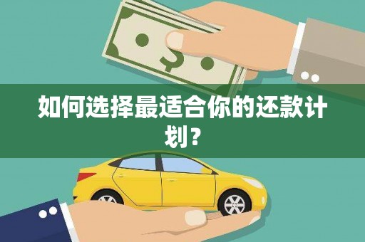 罗山如何选择最适合你的还款计划？