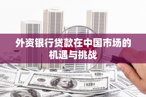罗山外资银行贷款在中国市场的机遇与挑战