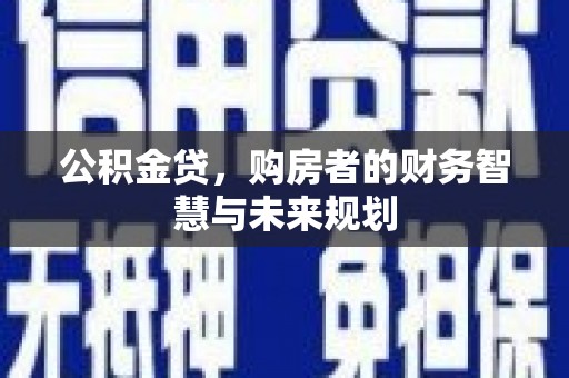罗山公积金贷，购房者的财务智慧与未来规划