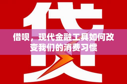罗山借呗，现代金融工具如何改变我们的消费习惯