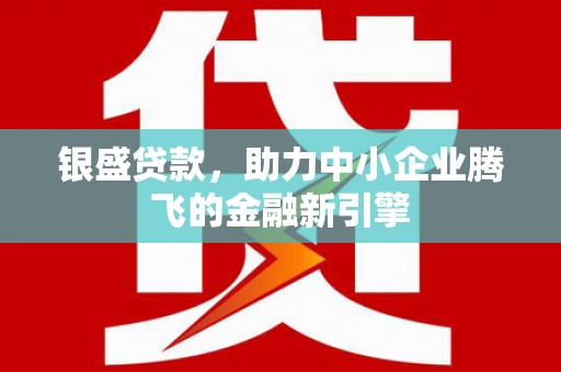 罗山银盛贷款，助力中小企业腾飞的金融新引擎