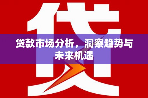 罗山贷款市场分析，洞察趋势与未来机遇