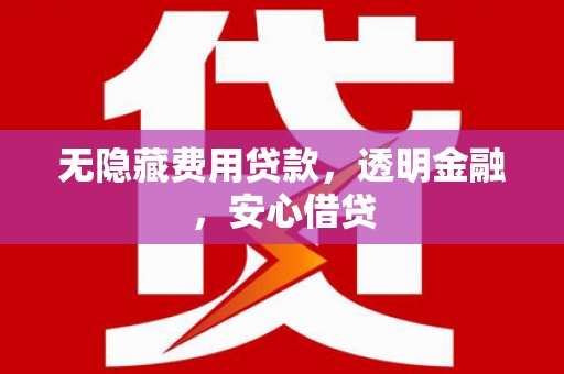罗山无隐藏费用贷款，透明金融，安心借贷