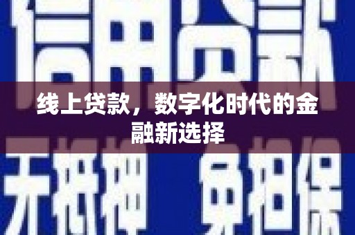 罗山线上贷款，数字化时代的金融新选择