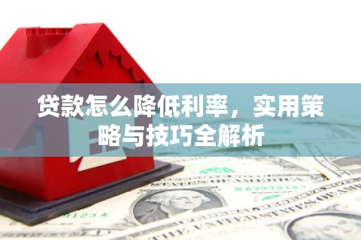 罗山贷款怎么降低利率，实用策略与技巧全解析