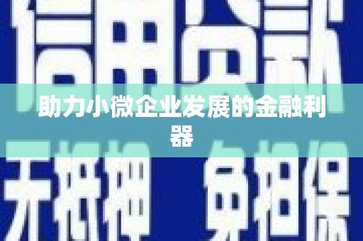 罗山助力小微企业发展的金融利器