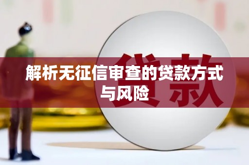 罗山解析无征信审查的贷款方式与风险